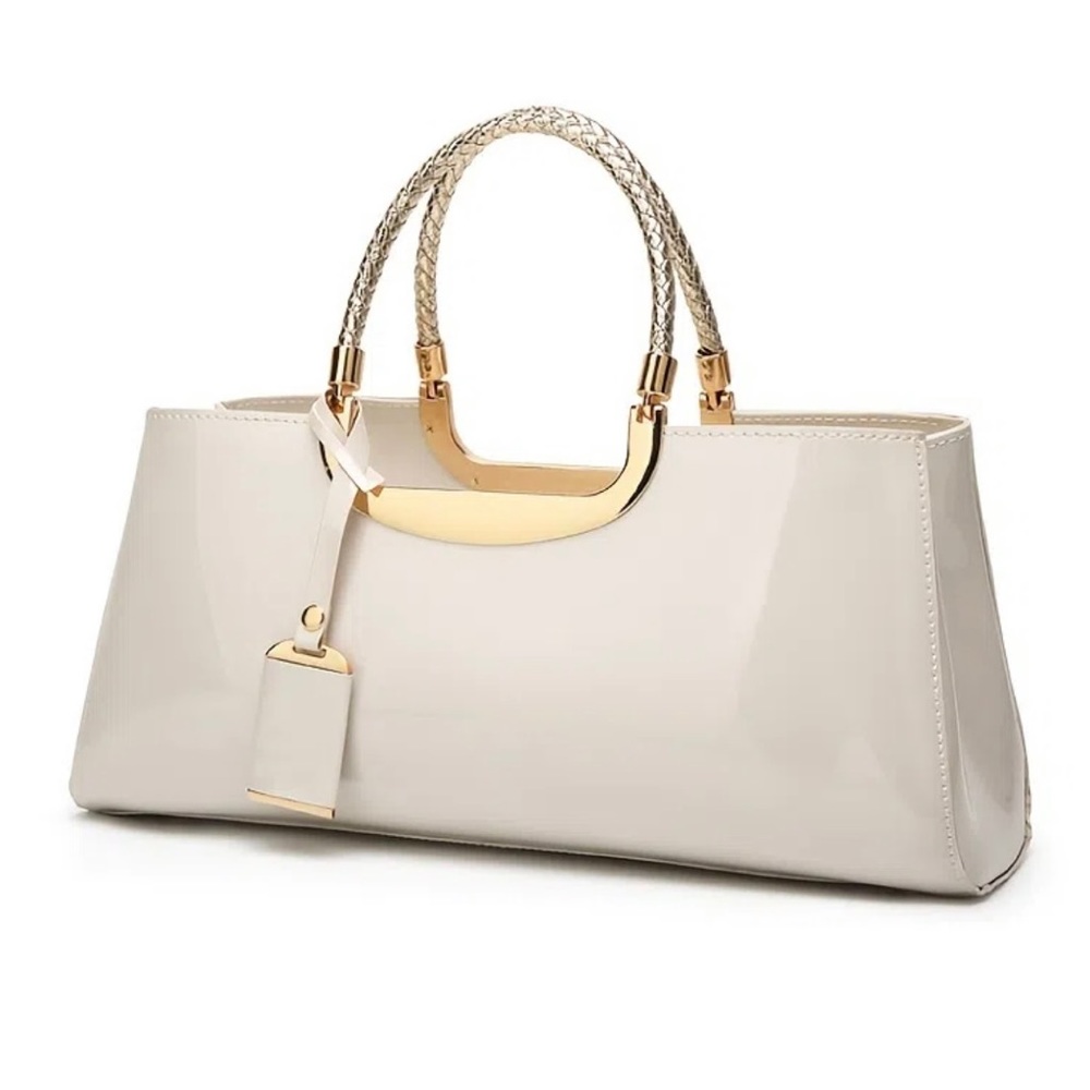 White Elegant Large Handbag